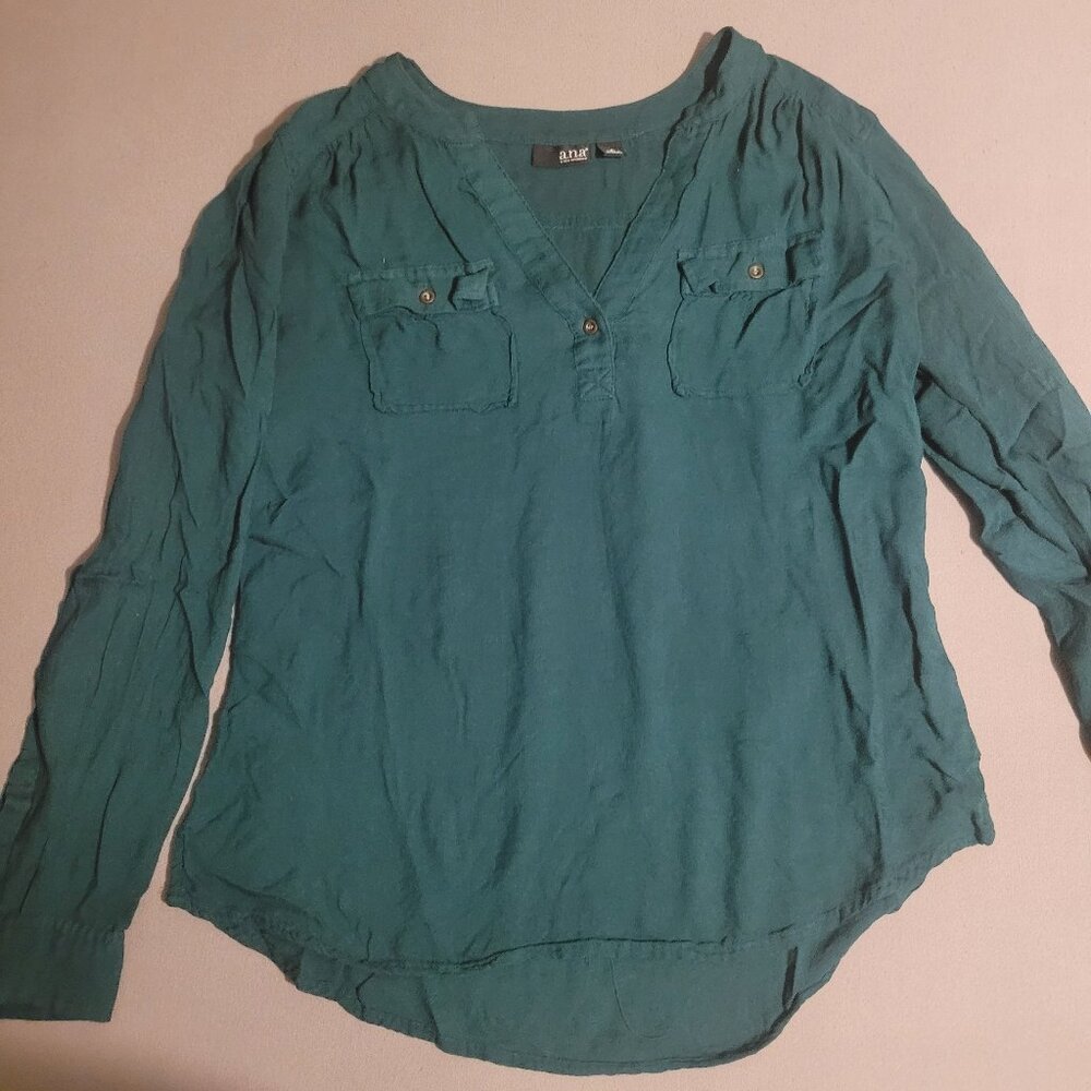 Emerald green blouse